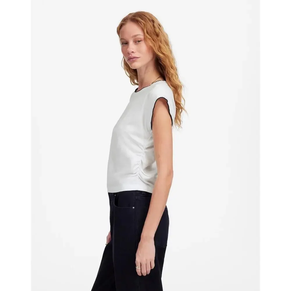 NWT Madewell Side-Cinch Muscle Tee -‎ MSRP $52 - Size XS - Picture 3 of 4